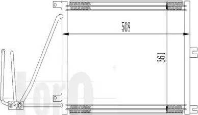 Loro 037-016-0015 - Condenser, air conditioning autospares.lv