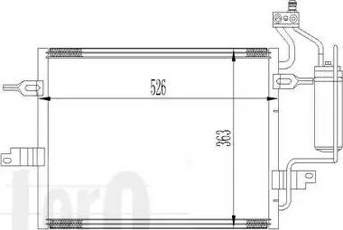 Loro 037-016-0031 - Condenser, air conditioning autospares.lv