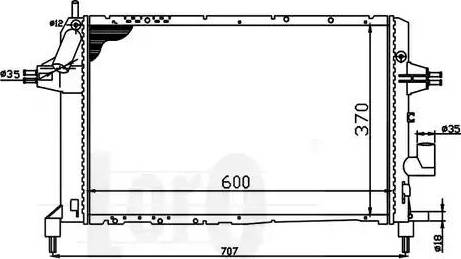 Loro 037-017-0045 - Radiator, engine cooling autospares.lv