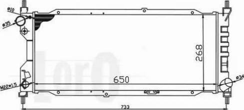 Loro 037-017-0010 - Radiator, engine cooling autospares.lv