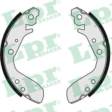 LPR 09970 - Brake Shoe Set autospares.lv