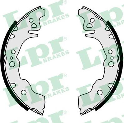 LPR 09650 - Brake Shoe Set autospares.lv