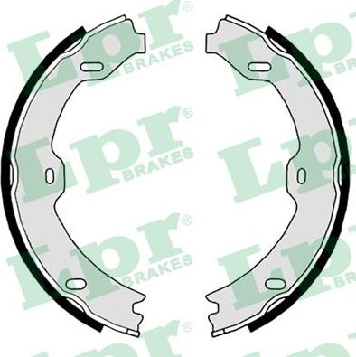 LPR 09020 - Brake Shoe Set, parking brake autospares.lv