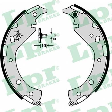 LPR 09170 - Brake Shoe Set autospares.lv