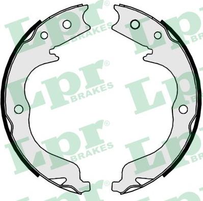 LPR 09860 - Brake Shoe Set, parking brake autospares.lv