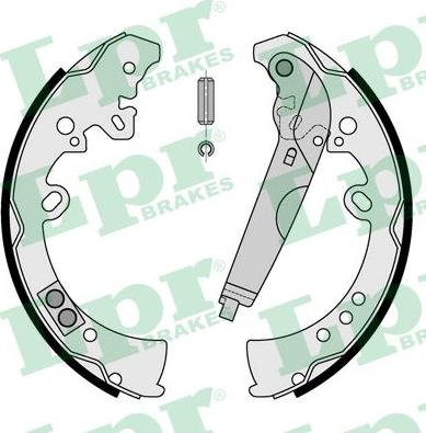 LPR 09205 - Brake Shoe Set autospares.lv