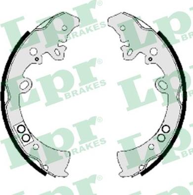 LPR 09200 - Brake Shoe Set autospares.lv