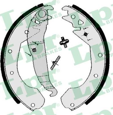 LPR 04650 - Brake Shoe Set autospares.lv