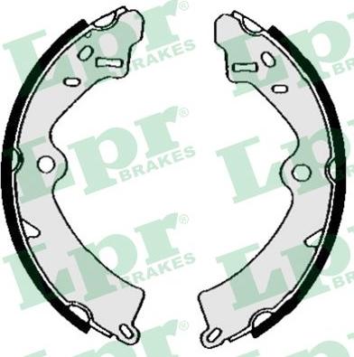 LPR 05540 - Brake Shoe Set autospares.lv