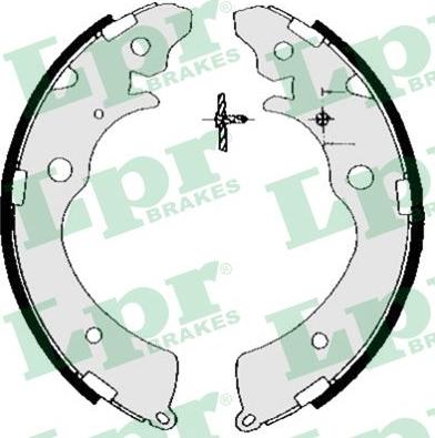 LPR 05690 - Brake Shoe Set autospares.lv