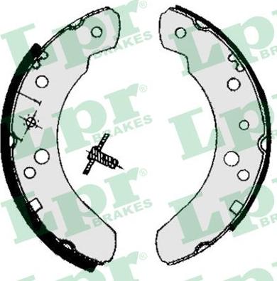 LPR 05070 - Brake Shoe Set autospares.lv