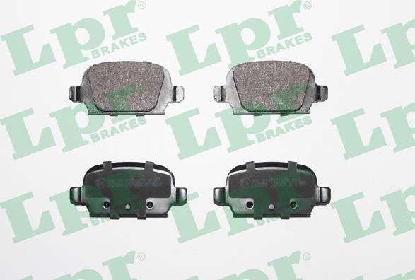 LPR 05P998 - Brake Pad Set, disc brake autospares.lv