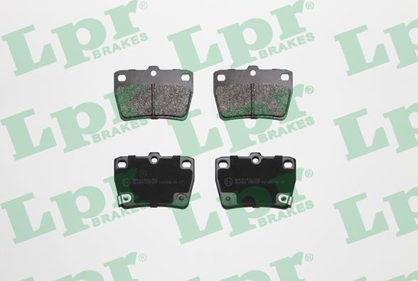 LPR 05P997 - Brake Pad Set, disc brake autospares.lv