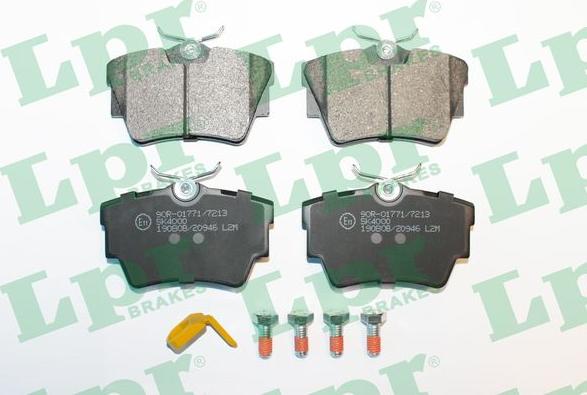 LPR 05P946K - Brake Pad Set, disc brake autospares.lv