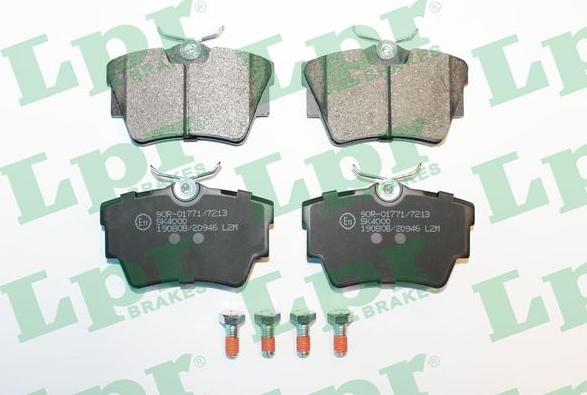 LPR 05P946 - Brake Pad Set, disc brake autospares.lv