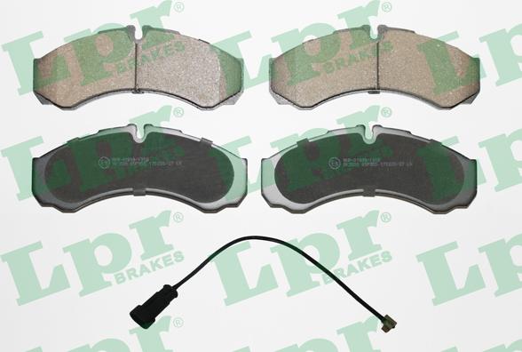 LPR 05P955A - Brake Pad Set, disc brake autospares.lv