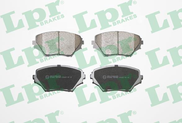 LPR 05P958 - Brake Pad Set, disc brake autospares.lv