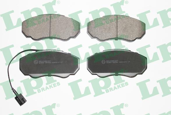 LPR 05P966 - Brake Pad Set, disc brake autospares.lv