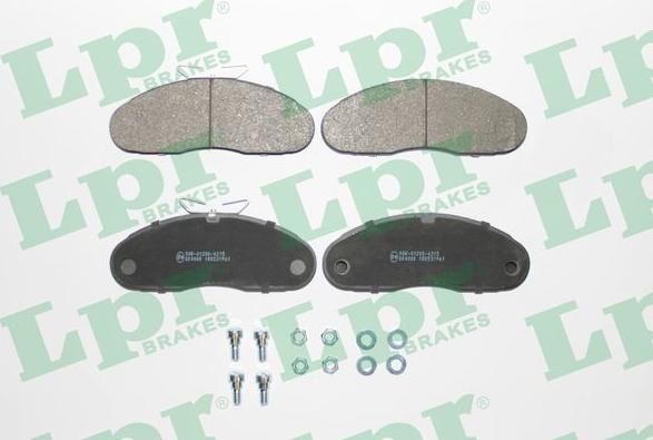 LPR 05P961 - Brake Pad Set, disc brake autospares.lv