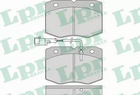 LPR 05P963 - Brake Pad Set, disc brake autospares.lv