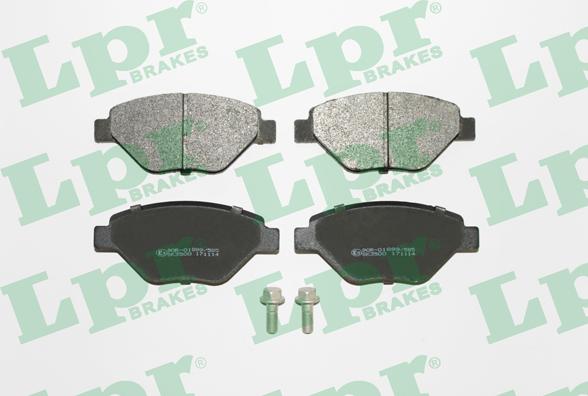 LPR 05P910 - Brake Pad Set, disc brake autospares.lv