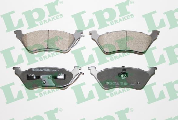 LPR 05P912 - Brake Pad Set, disc brake autospares.lv