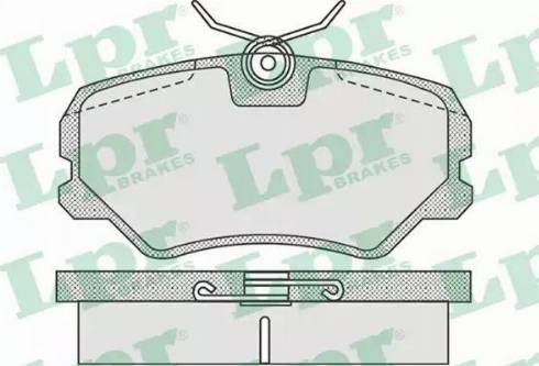 LPR 05P930 - Brake Pad Set, disc brake autospares.lv