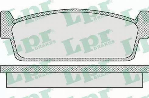 LPR 05P925 - Brake Pad Set, disc brake autospares.lv