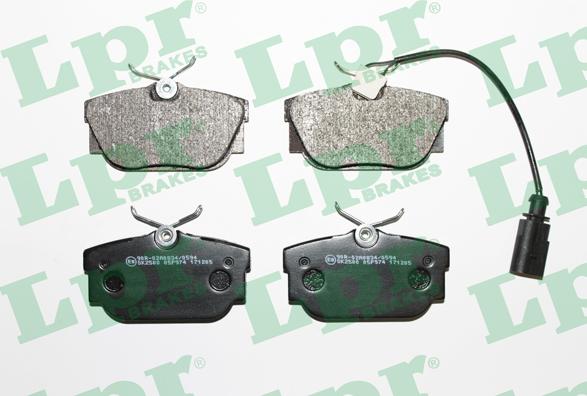 LPR 05P974 - Brake Pad Set, disc brake autospares.lv