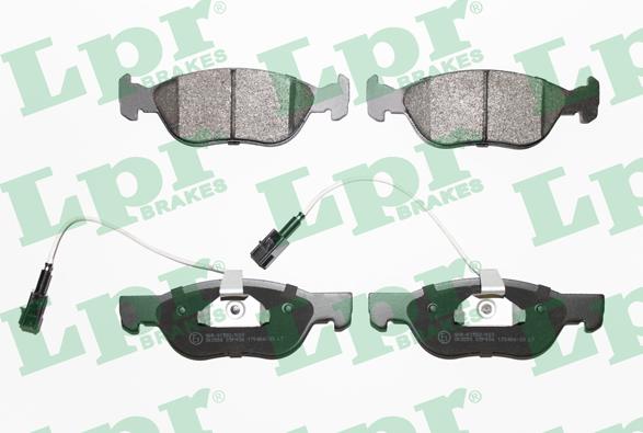 LPR 05P496 - Brake Pad Set, disc brake autospares.lv