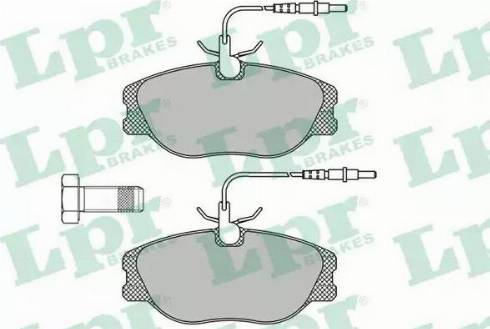 LPR 05P498 - Brake Pad Set, disc brake autospares.lv