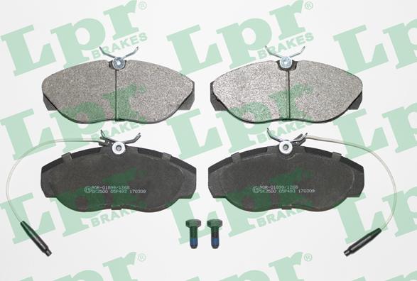 LPR 05P493 - Brake Pad Set, disc brake autospares.lv