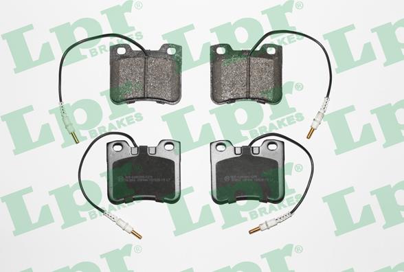 LPR 05P444 - Brake Pad Set, disc brake autospares.lv