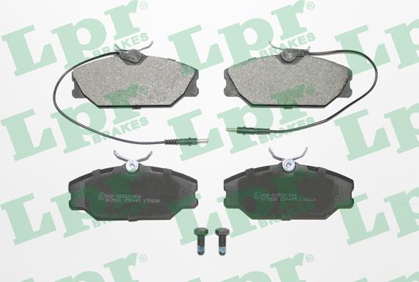 LPR 05P445 - Brake Pad Set, disc brake autospares.lv