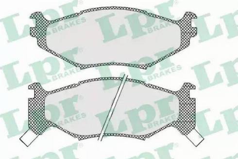 LPR 05P454 - Brake Pad Set, disc brake autospares.lv