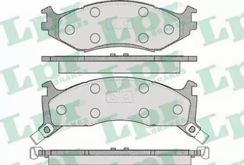 LPR 05P455 - Brake Pad Set, disc brake autospares.lv