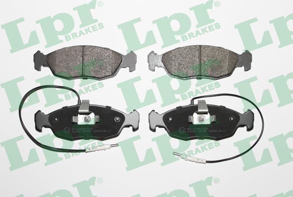 LPR 05P450 - Brake Pad Set, disc brake autospares.lv