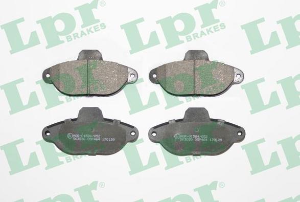 LPR 05P464 - Brake Pad Set, disc brake autospares.lv