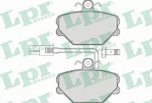 LPR 05P468 - Brake Pad Set, disc brake autospares.lv