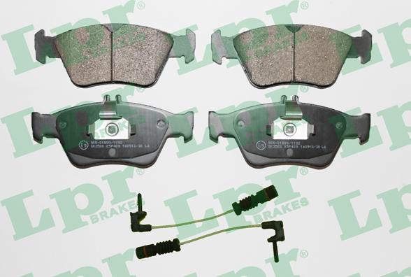 LPR 05P409A - Brake Pad Set, disc brake autospares.lv