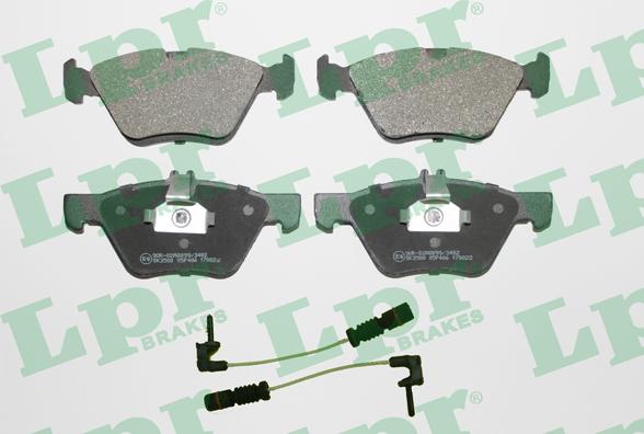 LPR 05P406A - Brake Pad Set, disc brake autospares.lv