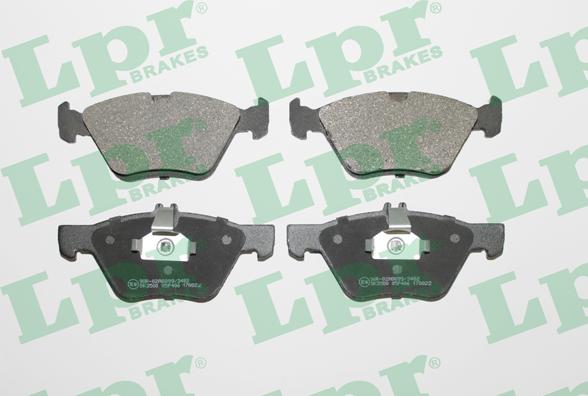 LPR 05P406 - Brake Pad Set, disc brake autospares.lv