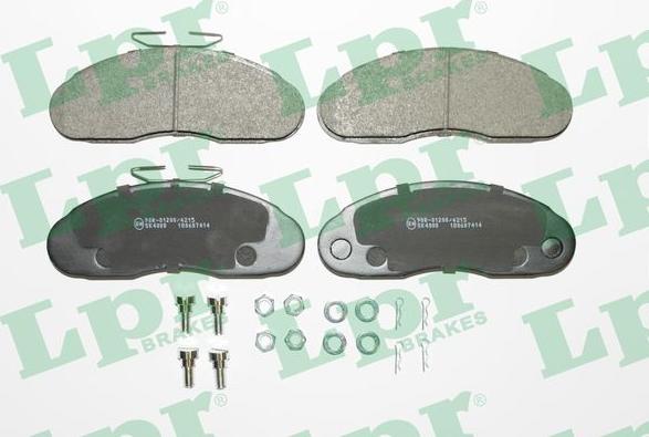 LPR 05P414 - Brake Pad Set, disc brake autospares.lv