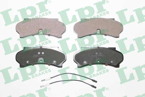 LPR 05P411 - Brake Pad Set, disc brake autospares.lv