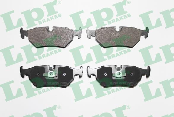 LPR 05P418 - Brake Pad Set, disc brake autospares.lv