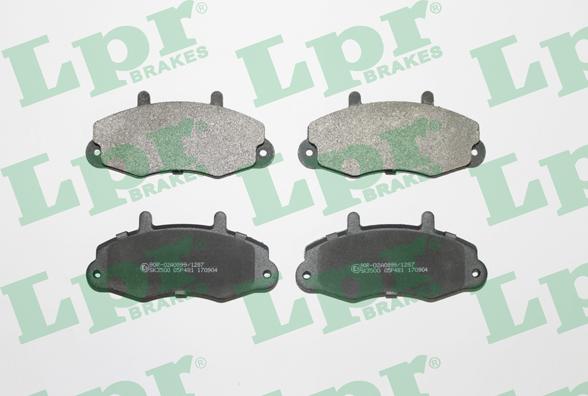 LPR 05P481 - Brake Pad Set, disc brake autospares.lv