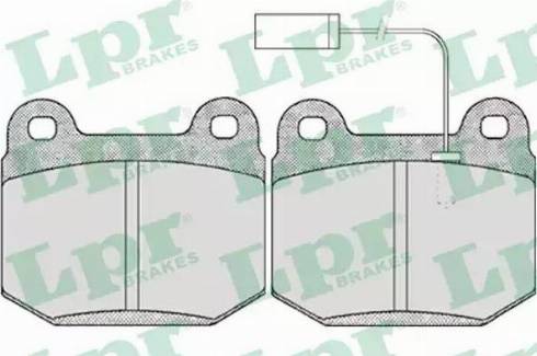 LPR 05P434 - Brake Pad Set, disc brake autospares.lv