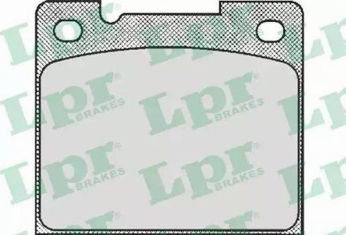 LPR 05P438 - Brake Pad Set, disc brake autospares.lv