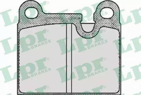 LPR 05P432 - Brake Pad Set, disc brake autospares.lv