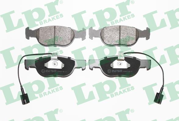 LPR 05P424 - Brake Pad Set, disc brake autospares.lv
